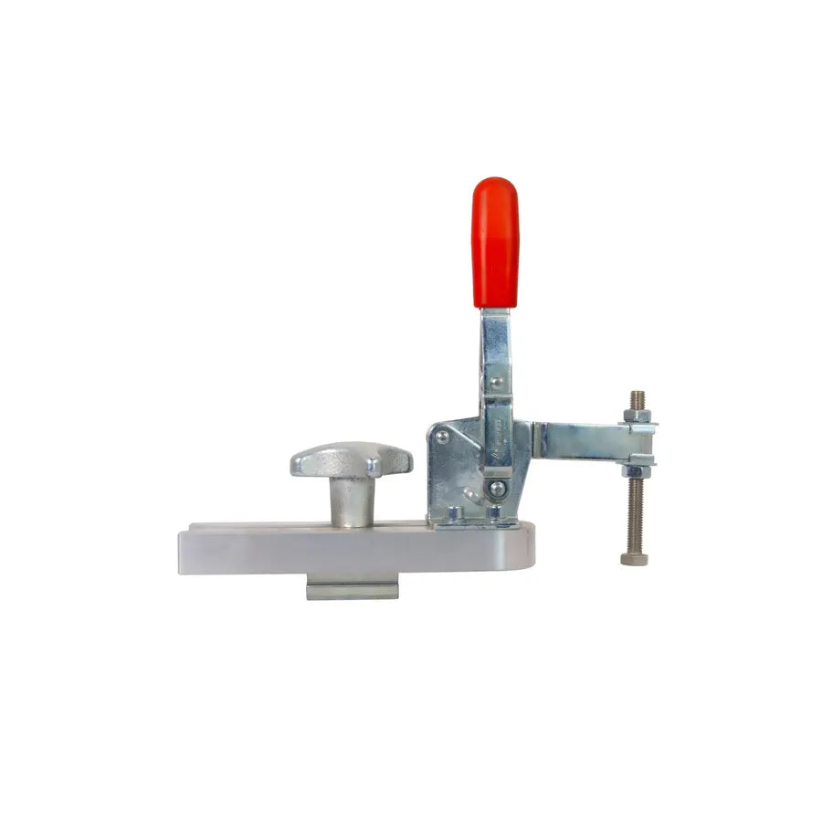 Quick-release clamp with flat stop