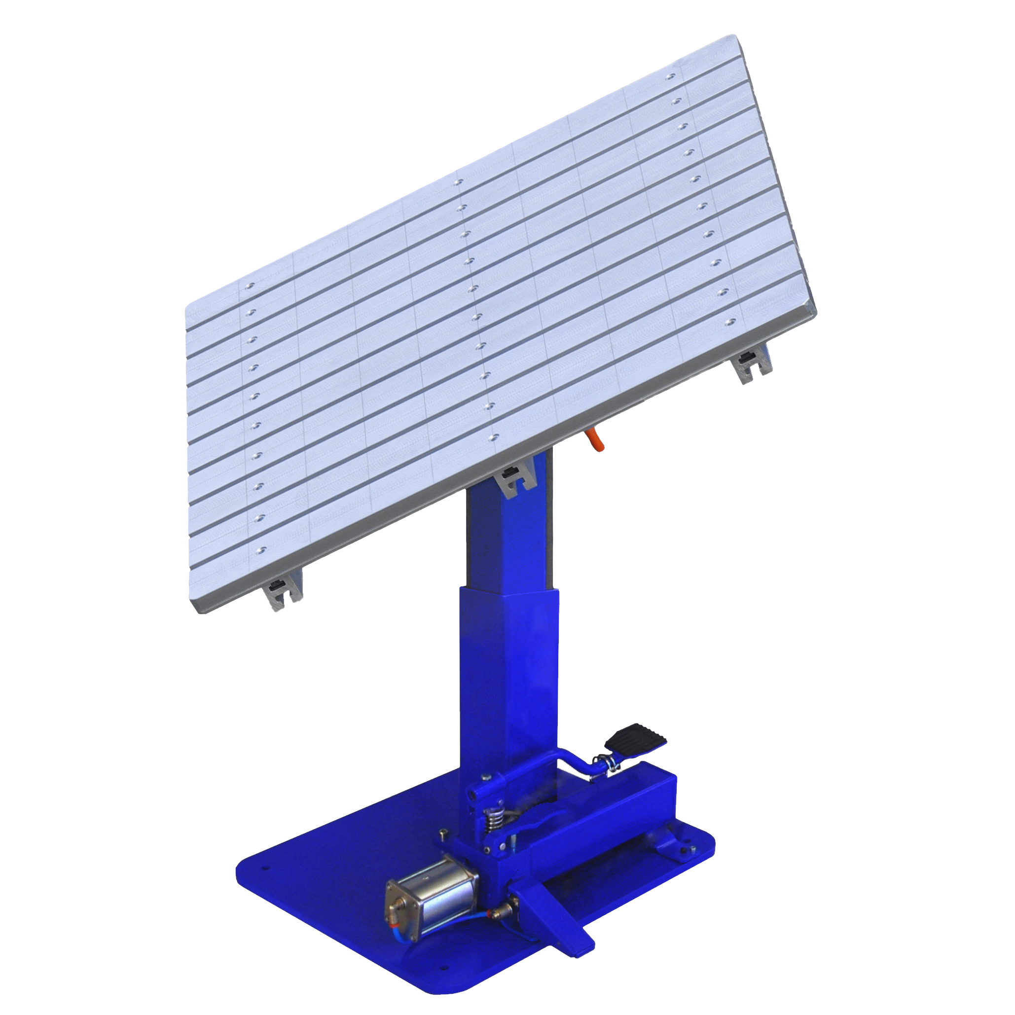 Ergofix Schweiß- und Montagetisch mit Hub- und Neigefunktion sowie drehbarer Aluminium-Arbeitsfläche