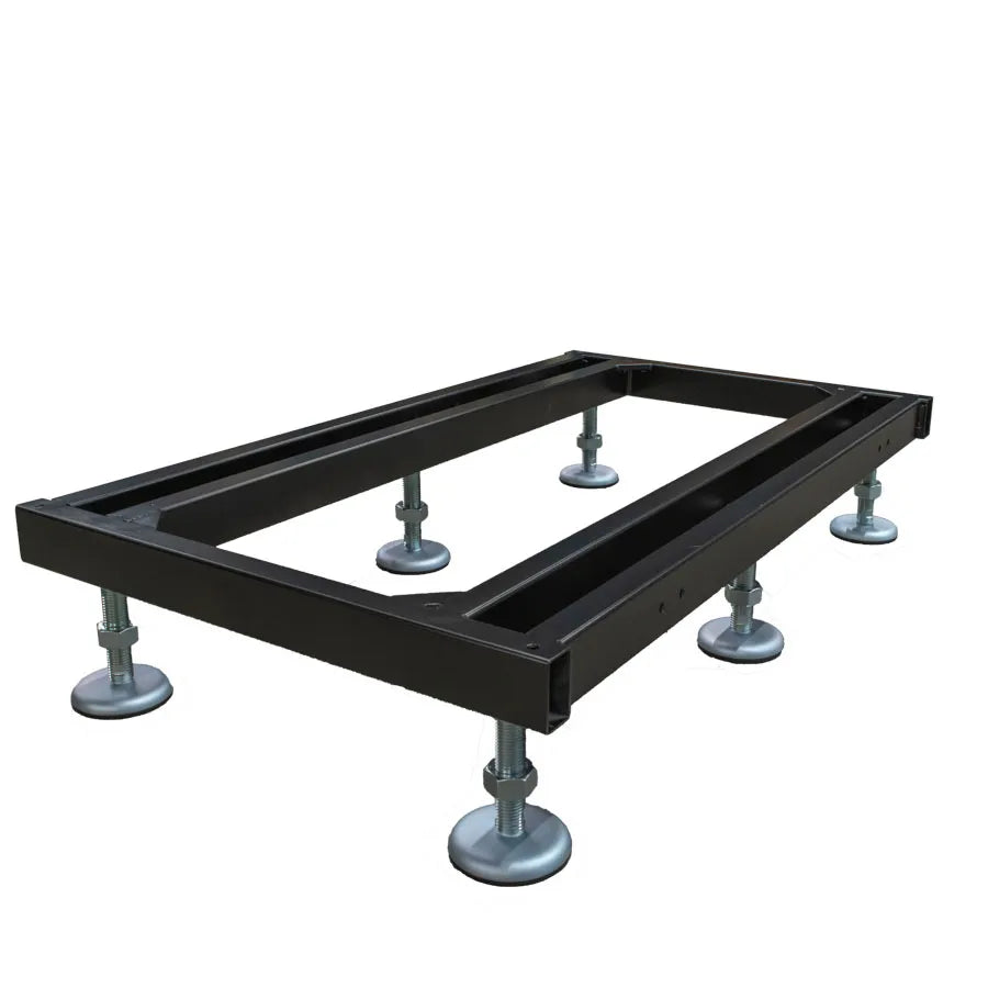 Undercarriage frame for scissor lift table