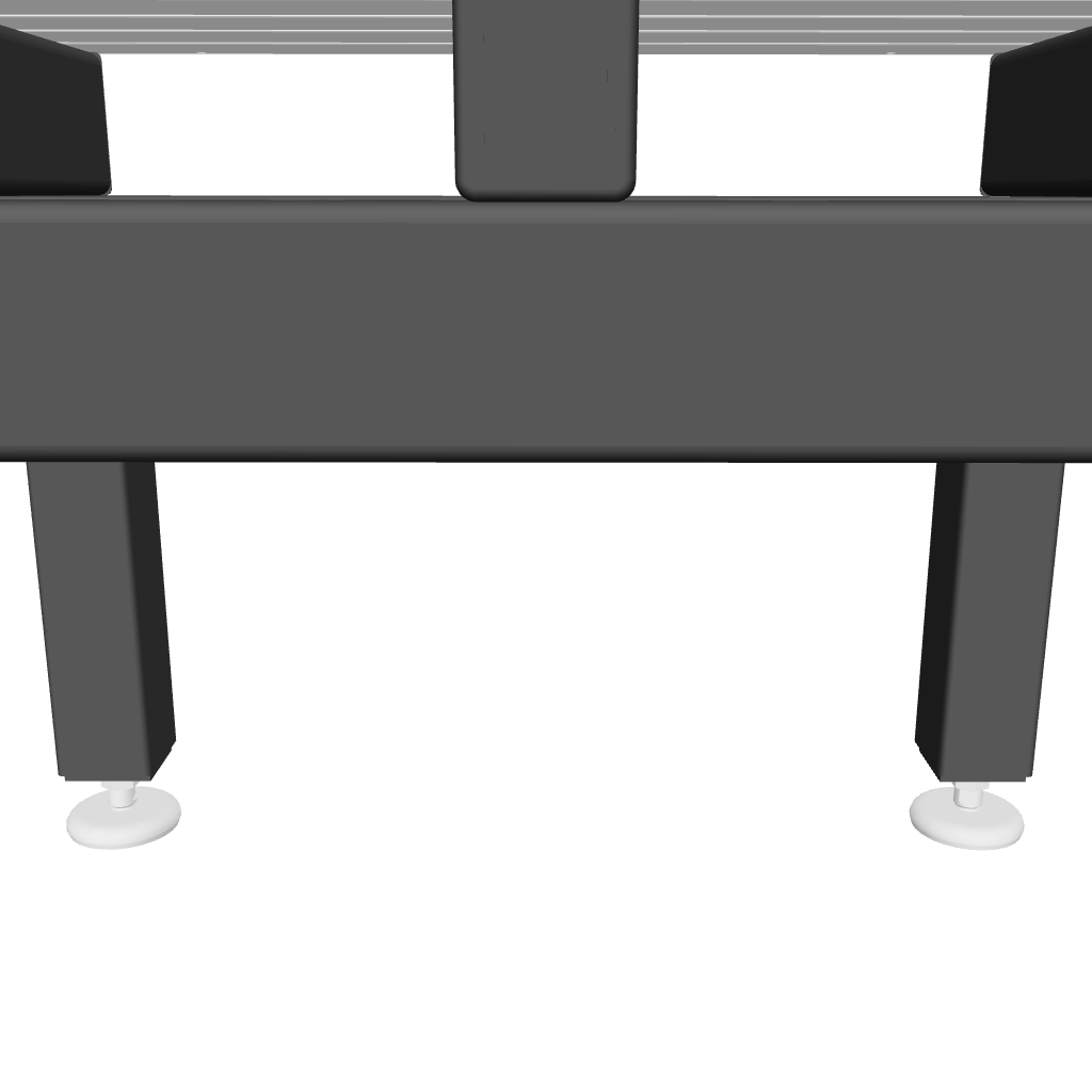 3D-Modell des 3D-Schweißtisch mit stabiler Unterkonstruktion und Tischfläche.