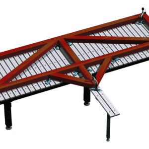 Spannbeispiel Rahmenbau auf FÖRSTER Schweisstisch