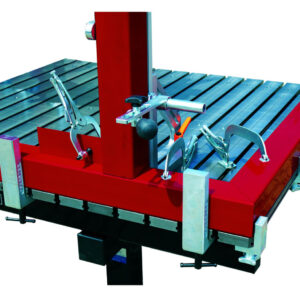Spannbeispiel Rahmenbau auf FÖRSTER Schweisstisch