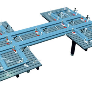 Spannbeispiel Rahmenbau auf FÖRSTER Schweisstisch