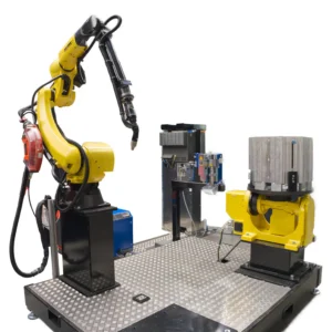 Schweißroboter, Werstückpositionierer, Brennerreinigung t