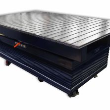 Hub-Dreh-Schweisstisch-fahrbar-mit-Faltenbalk-von-FOERSTER-welding-systems